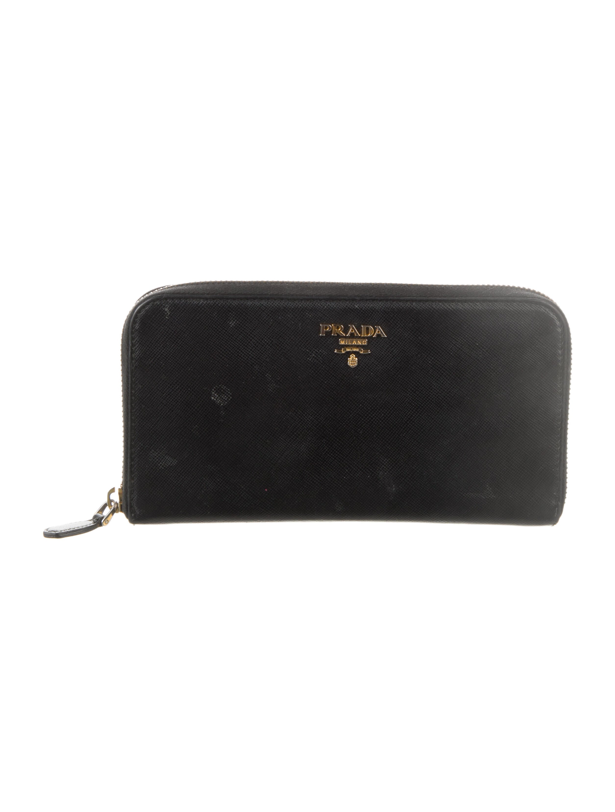 Prada Saffiano Metal Leather Continental Wallet