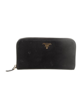Prada Saffiano Metal Leather Continental Wallet