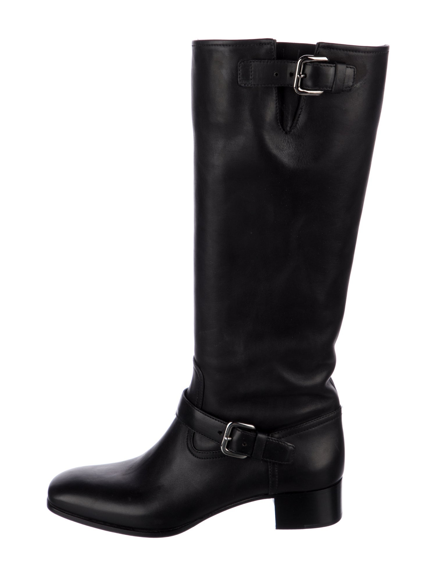 Prada Leather Riding Boots