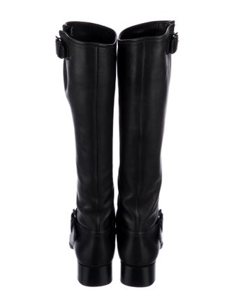 Prada Leather Riding Boots
