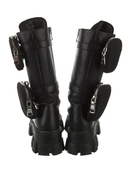 Prada Patent Leather Combat Boots