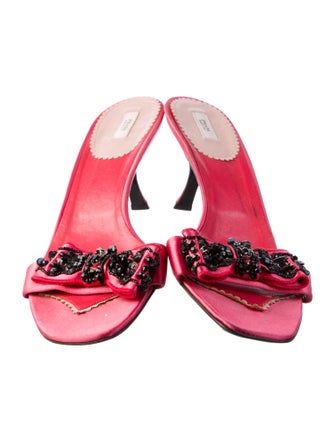 Prada Satin Slides