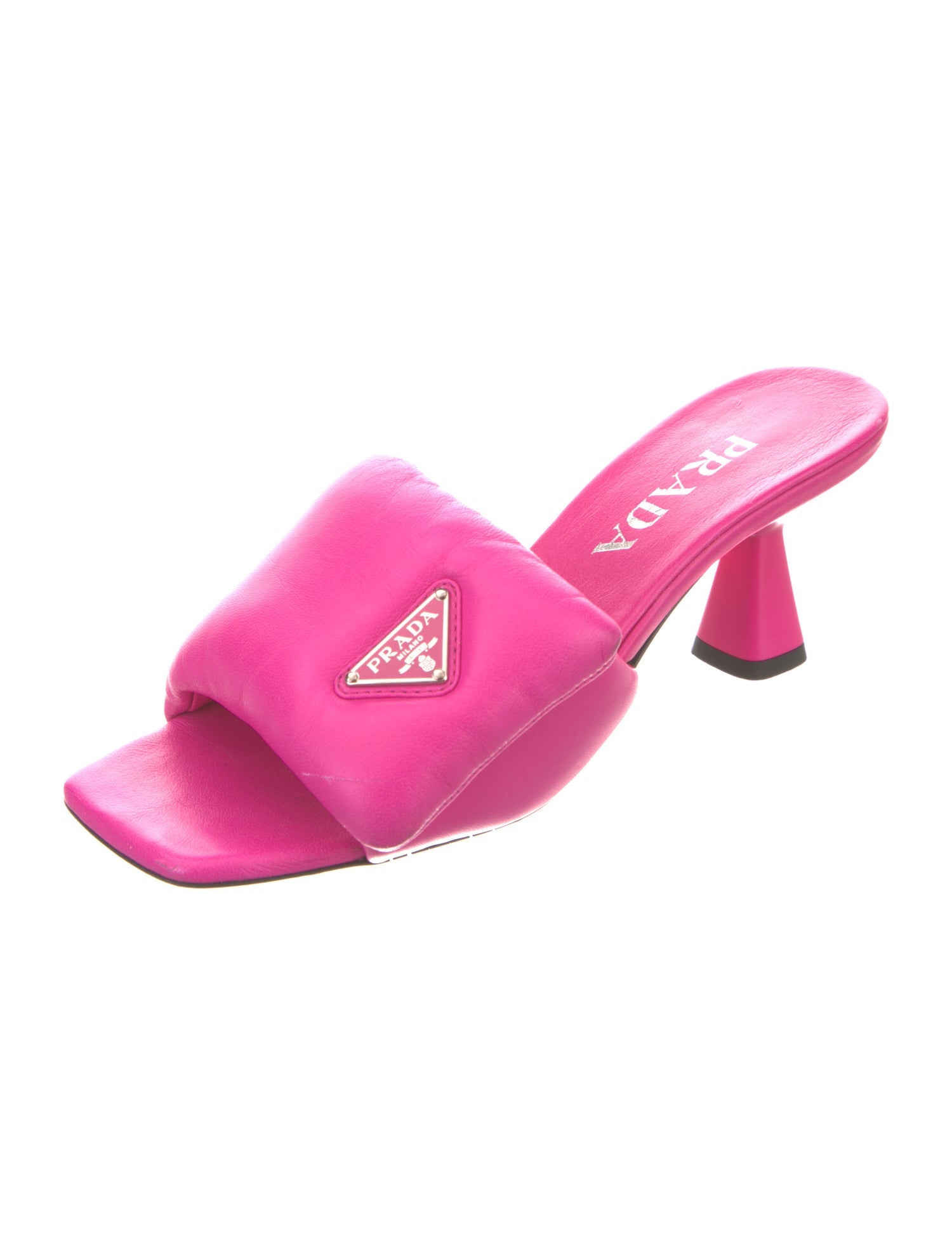 Prada Leather Slides