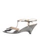 Prada Leather T-Strap Sandals