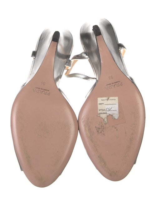 Prada Leather T-Strap Sandals