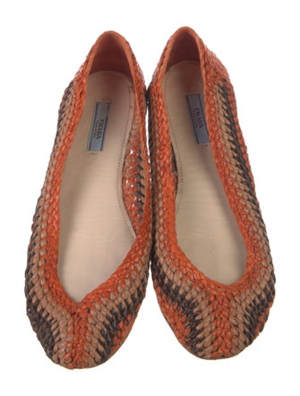 Prada Leather Ballet Flats