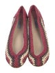 Prada Leather Colorblock Pattern Ballet Flats