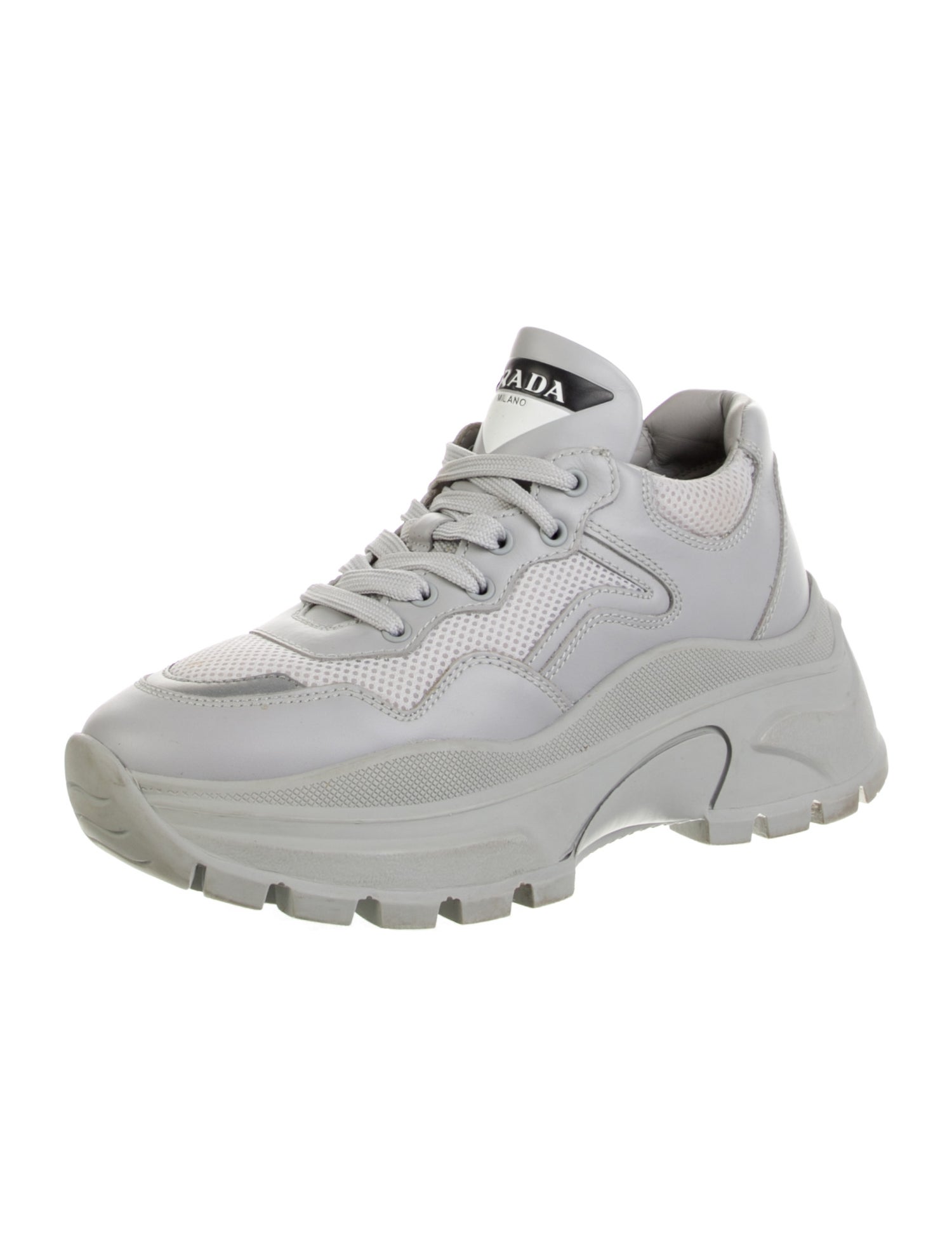 Prada Leather Chunky Sneakers