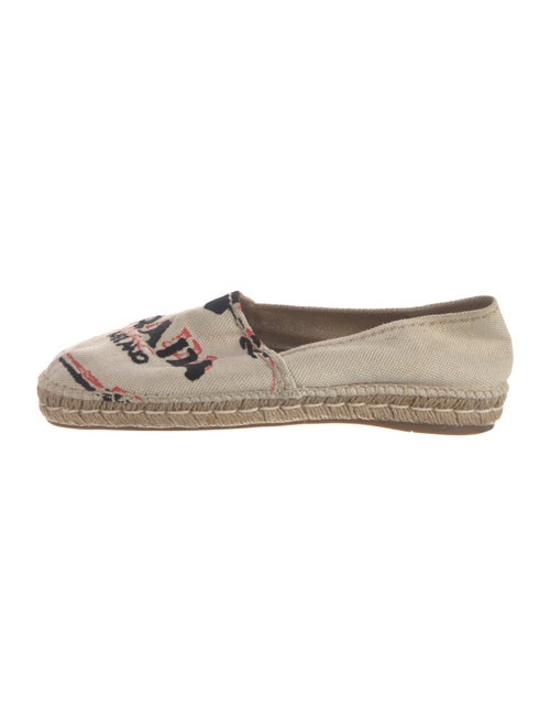 Prada Canvas Graphic Print Espadrilles