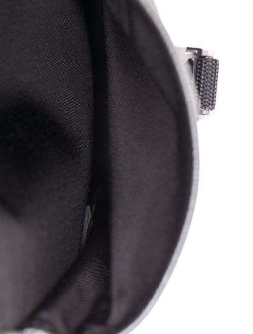 Prada Enameled Metal Triangle Backpack