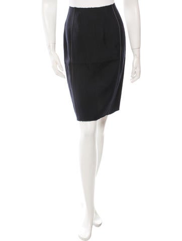 Prada Woven Pencil Skirt