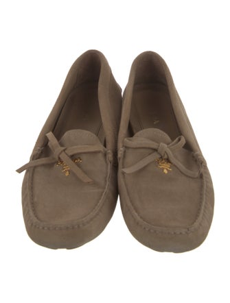 Prada Suede Moccasins