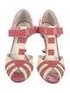 Prada Patent Leather T-Strap Sandals
