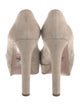 Prada Suede Cutout Accent Pumps