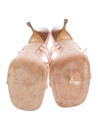 Prada Leather Slingback Sandals