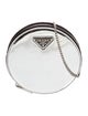 Prada Enameled Metal Triangle Round Contenitori Mini