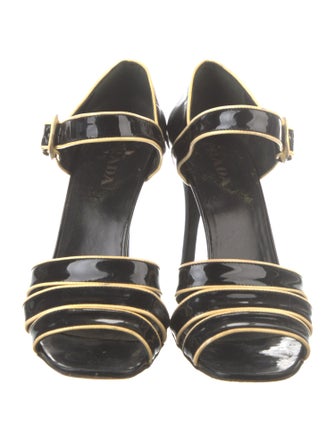 Prada Patent Leather Sandals