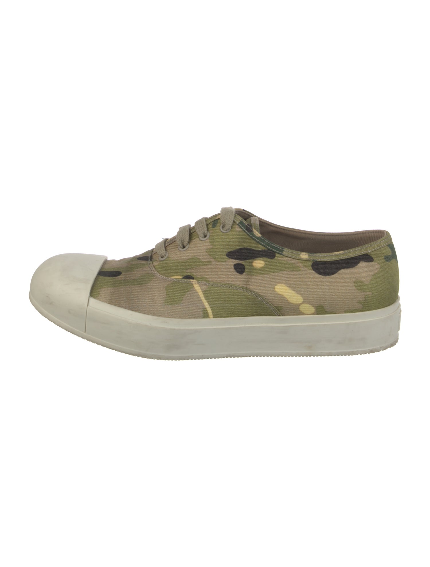 Prada Canvas Camouflage Print Sneakers
