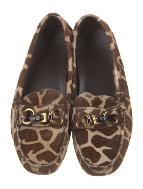 Prada Ponyhair Animal Print Loafers