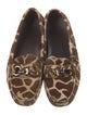 Prada Ponyhair Animal Print Loafers