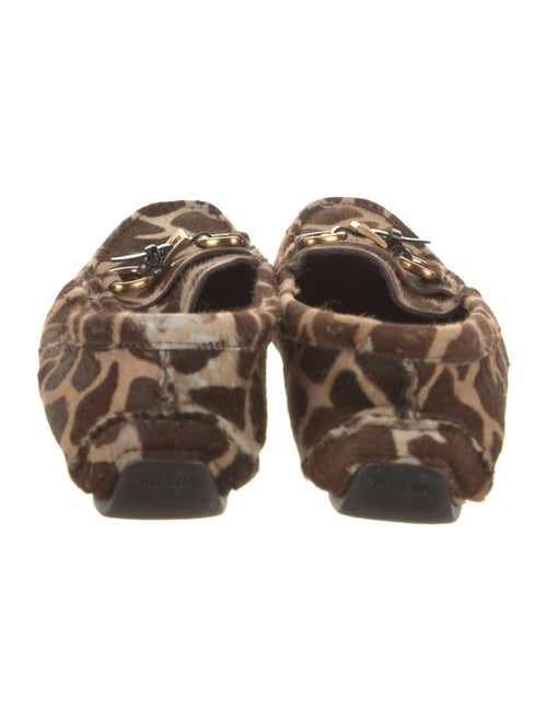Prada Ponyhair Animal Print Loafers