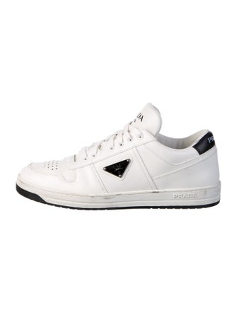 Prada Leather Colorblock Pattern Sneakers