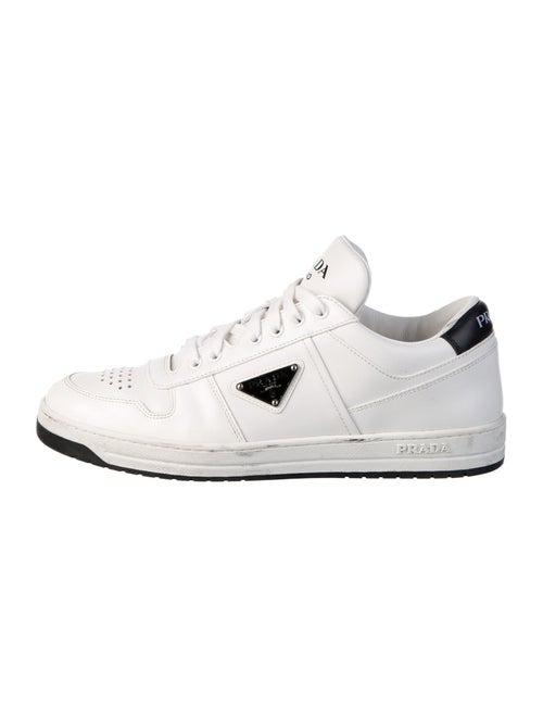 Prada Leather Colorblock Pattern Sneakers
