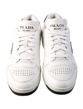 Prada Leather Colorblock Pattern Sneakers
