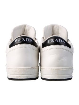 Prada Leather Colorblock Pattern Sneakers