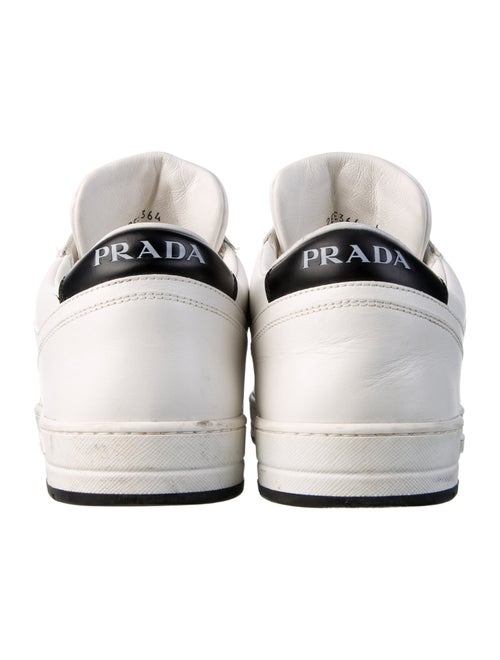 Prada Leather Colorblock Pattern Sneakers