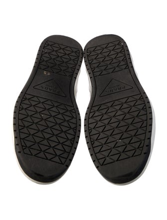 Prada Leather Colorblock Pattern Sneakers