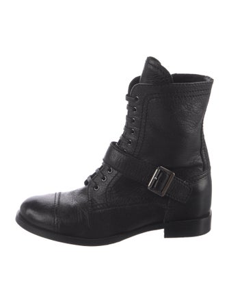 Prada Leather Combat Boots