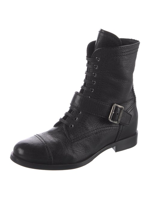 Prada Leather Combat Boots