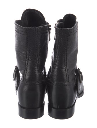 Prada Leather Combat Boots