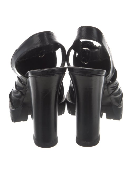 Prada Leather Slingback Sandals