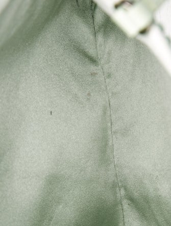 Prada Enameled Metal Triangle Top Handle Bag