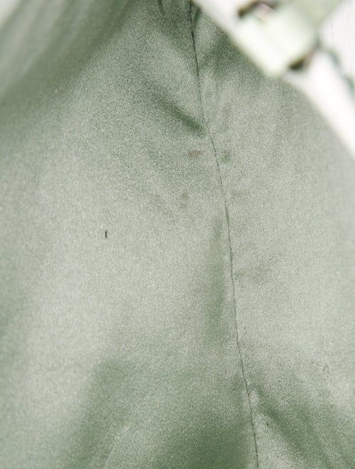 Prada Enameled Metal Triangle Top Handle Bag