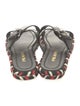 Prada Leather Patterned Slides