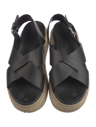 Prada Leather Espadrilles