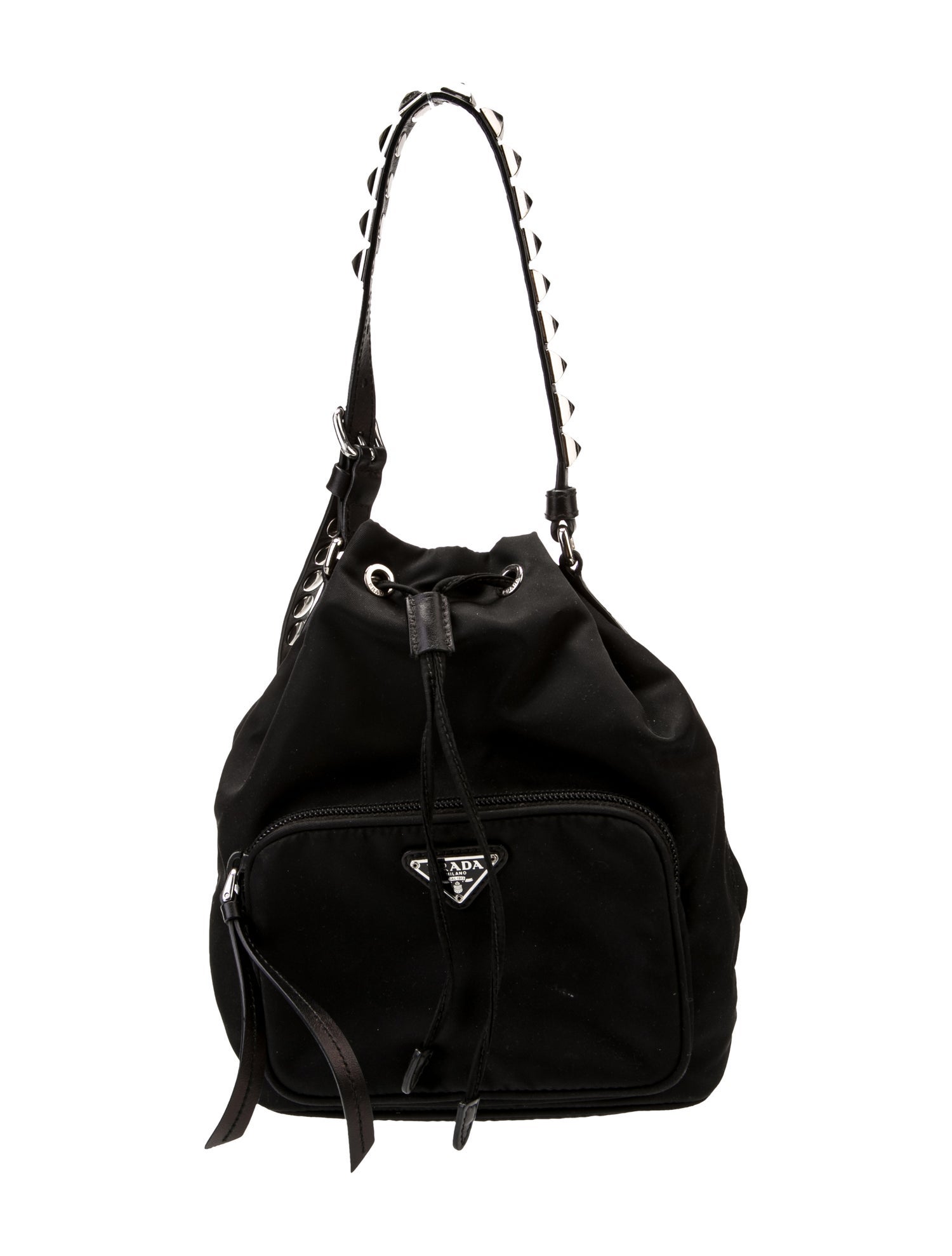 Prada Vela Nylon Top Handle Bag