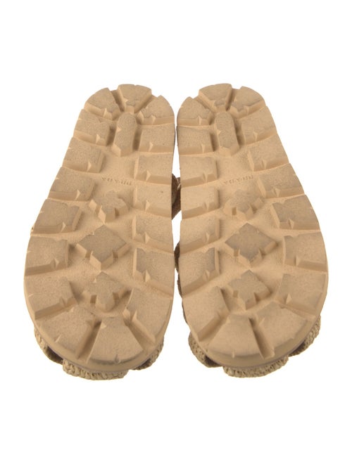 Prada Raffia Gladiator Sandals