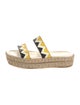 Prada Leather Printed Espadrilles