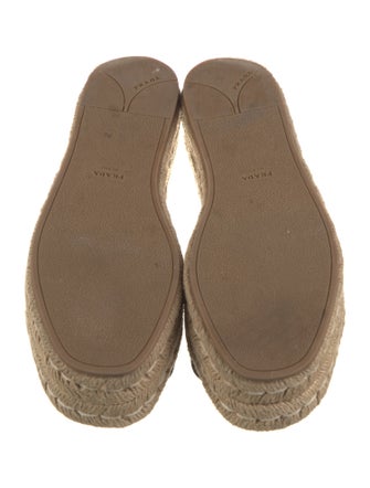 Prada Leather Printed Espadrilles