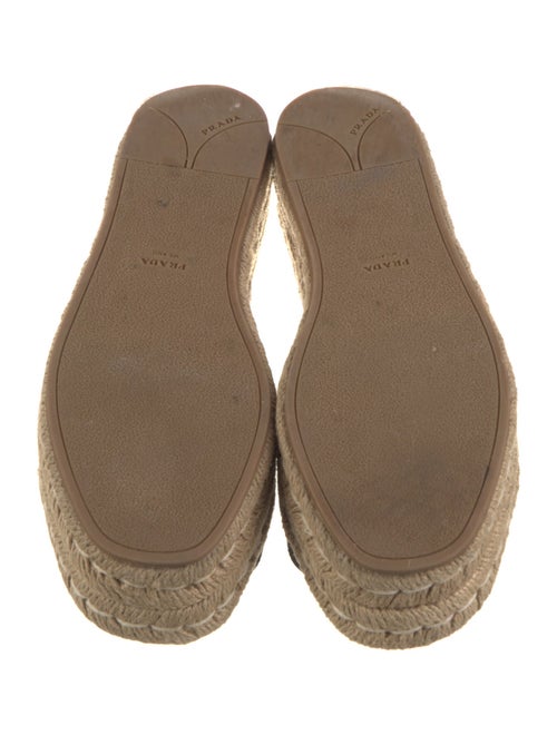 Prada Leather Printed Espadrilles