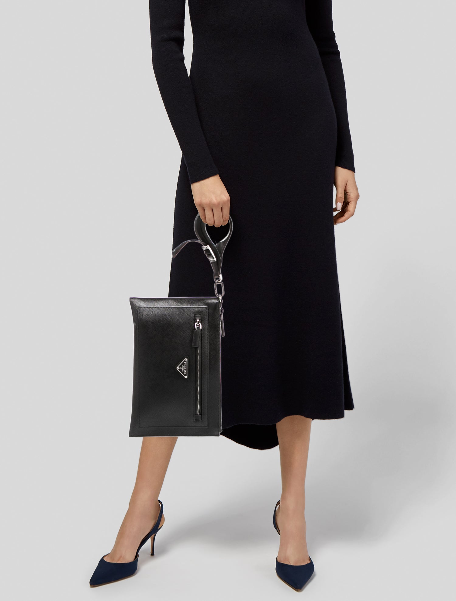 Prada Saffiano Leather Clutch