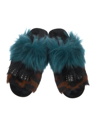 Prada Fur Slides
