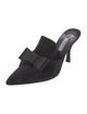 Prada Suede Bow Accents Mules