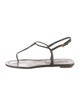 Prada Patent Leather T-Strap Sandals