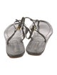 Prada Patent Leather T-Strap Sandals