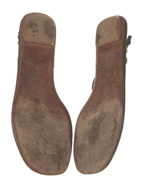 Prada Patent Leather T-Strap Sandals